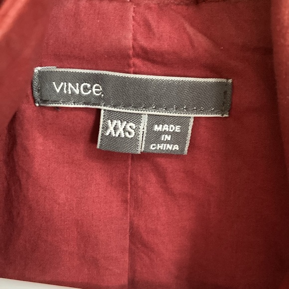 Vince goat leather red scuba jacket XXS - Picture 5 of 6